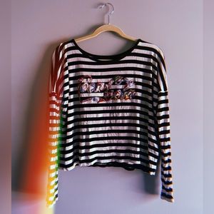 Coca Cola striped crop top